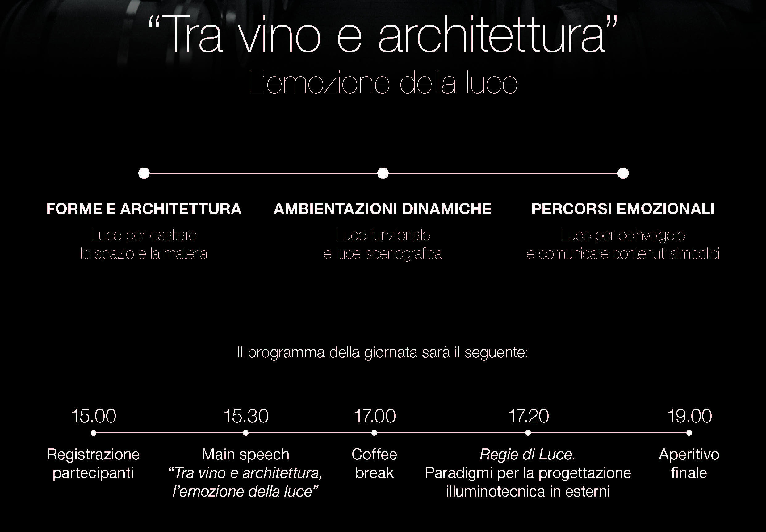 Evento Simes – Tra Vino e Architettura Programma